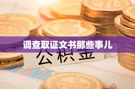 福州调查取证文书那些事儿