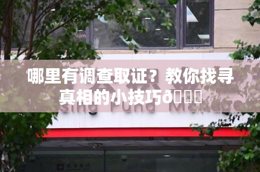 福州哪里有调查取证？教你找寻真相的小技巧😎