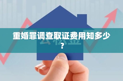 福州重婚罪调查取证费用知多少？