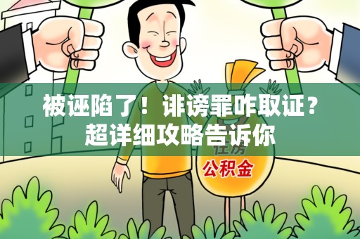 福州被诬陷了！诽谤罪咋取证？超详细攻略告诉你
